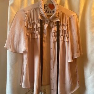 Zara short sleeve blouse.